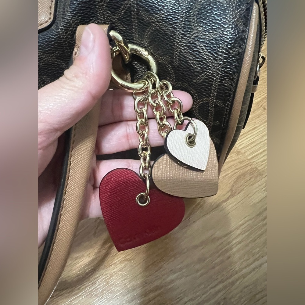 Calvin Klein Brown Monogram Satchel - Picture 7 of 13